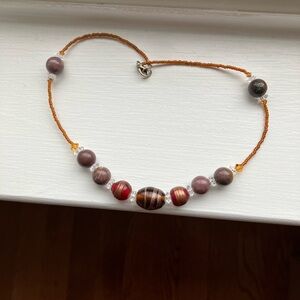 Autumn Warm Beautiful Beaded Choker Necklace